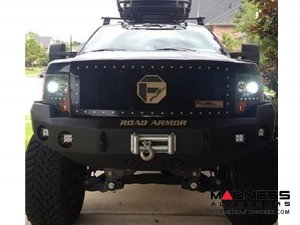 Ford F-150 Stealth Front Winch Bumper - Smittybilt XRC - Raw Steel WARN M12000